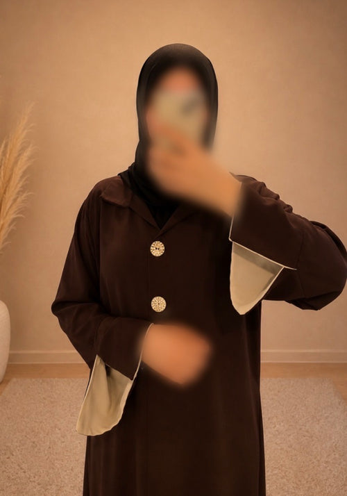 Abaya Sakina Marron