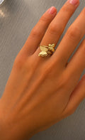 Bague Papillon Doré