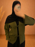 Gilet Vert Kaki à Nouer