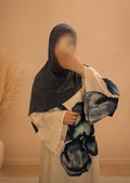Robe motif Floral Bleu