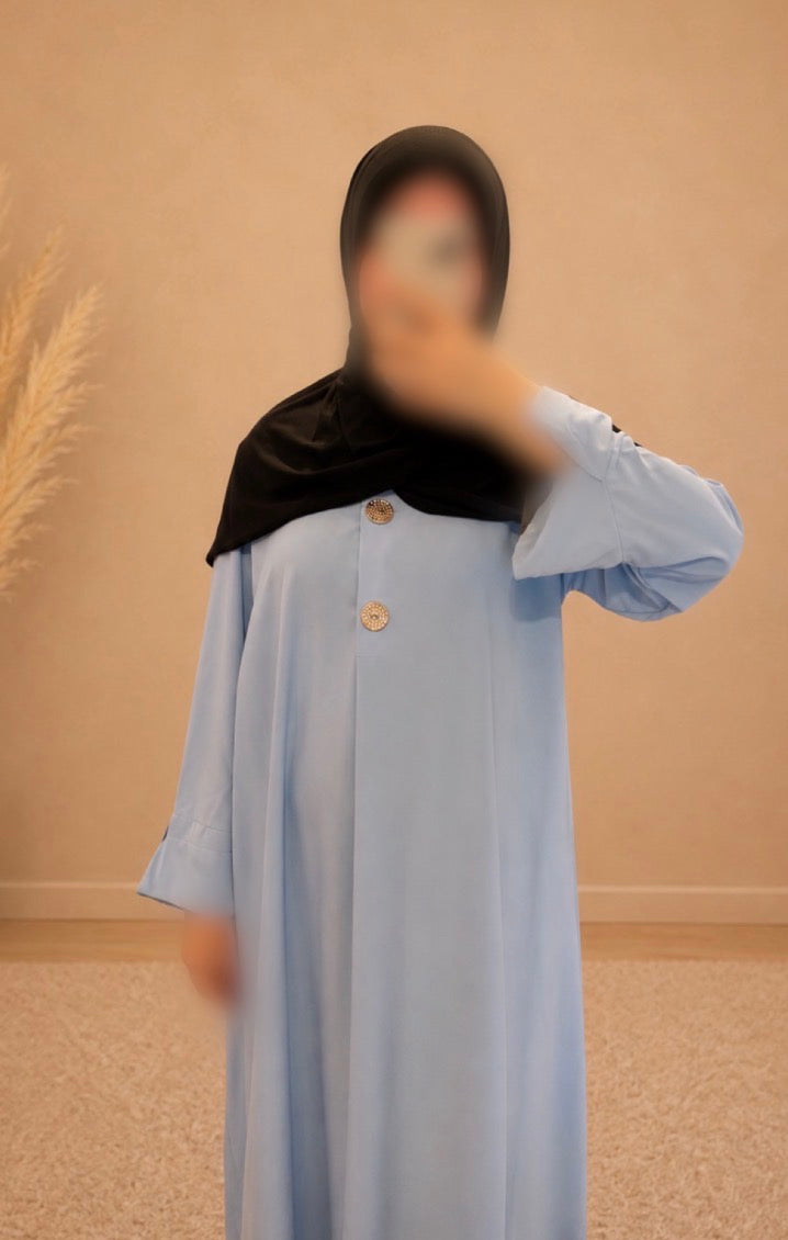 Abaya Sakina Bleu Ciel