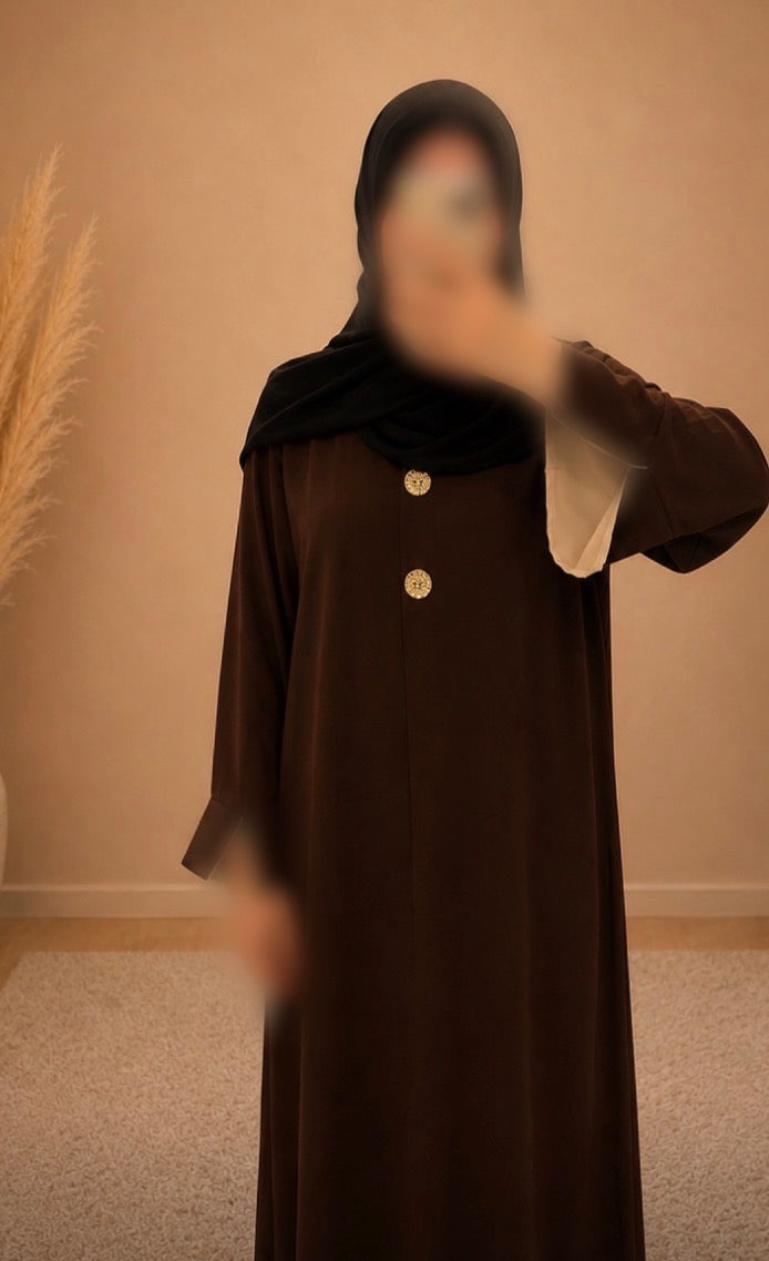 Abaya Sakina Marron