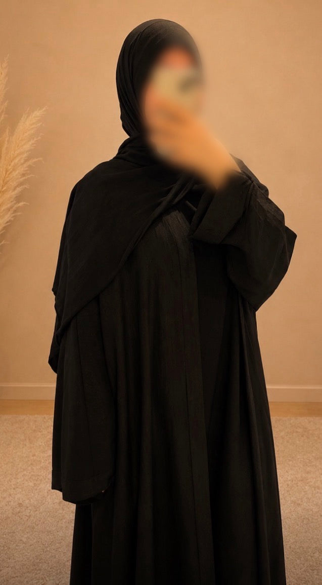 Kimono Noir à Poches