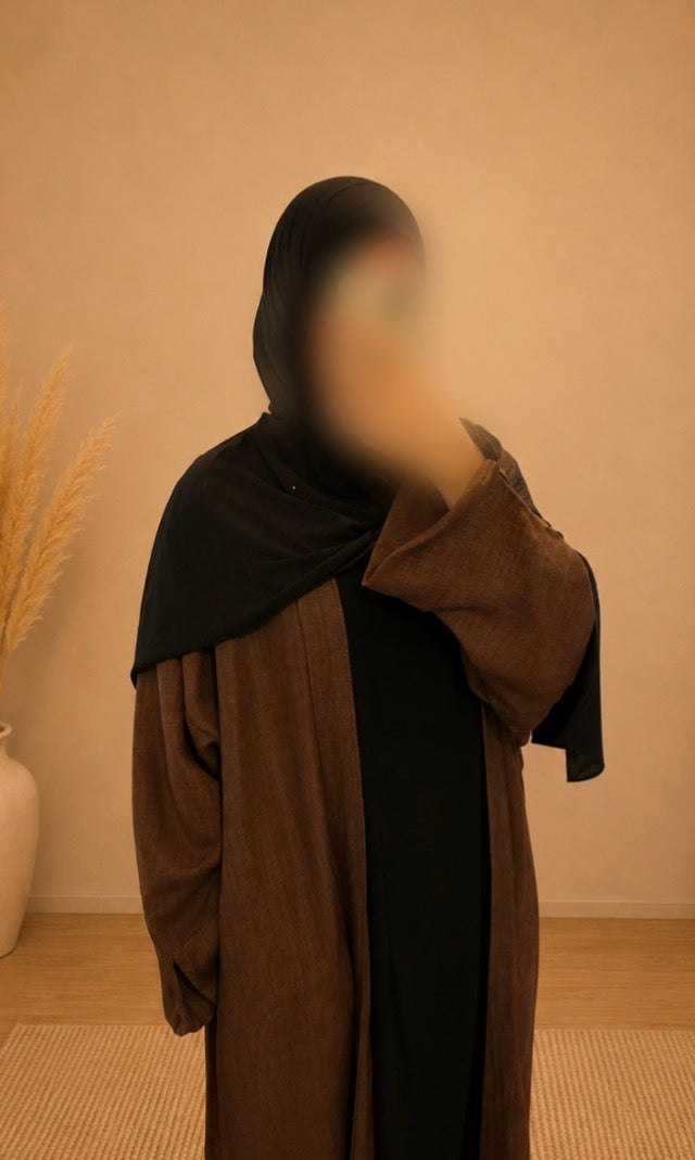 Kimono Marron à Poche