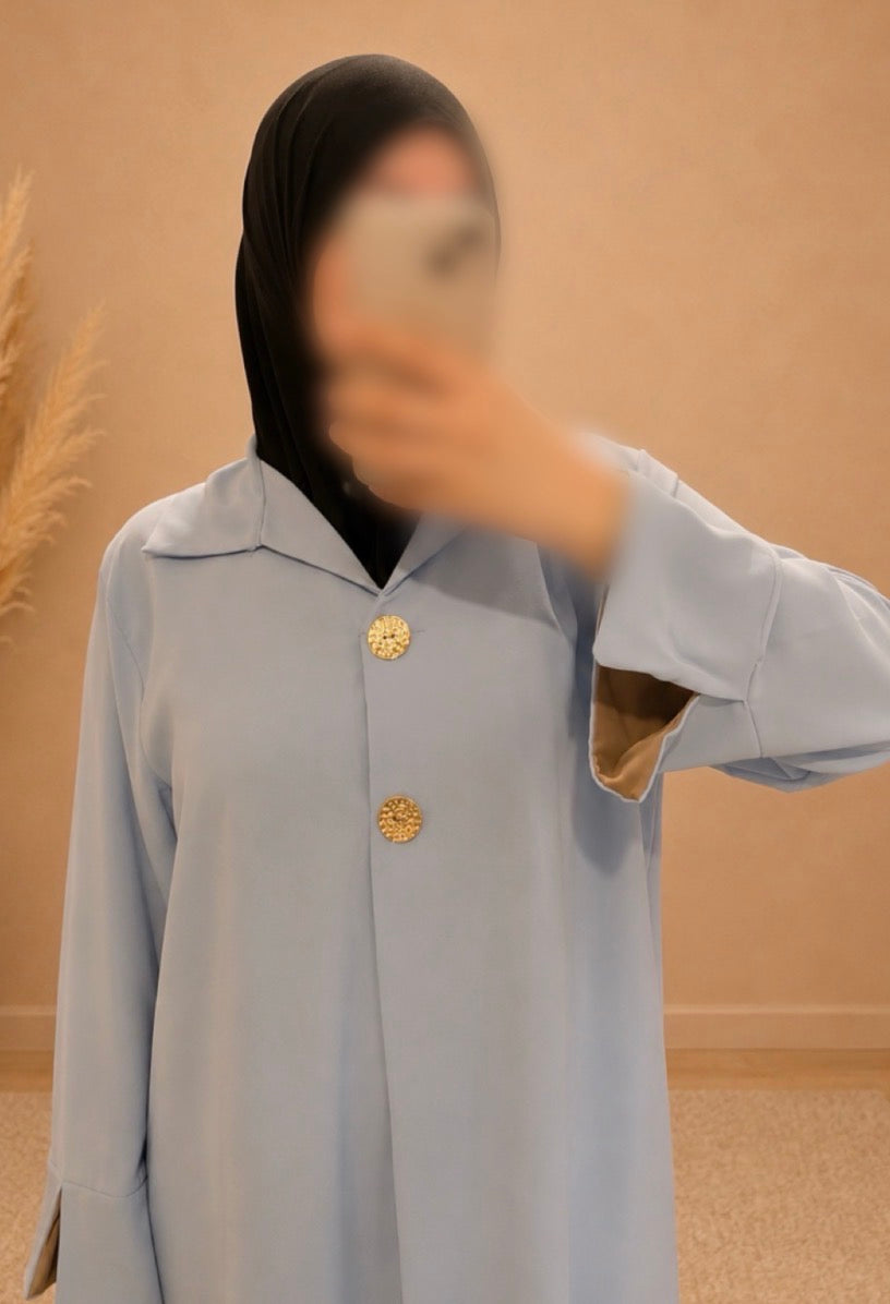 Abaya Sakina Bleu Ciel