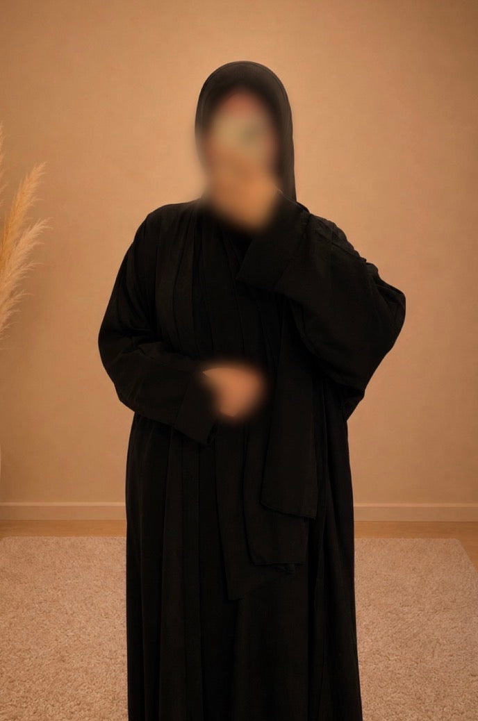 Kimono Noir à Poches